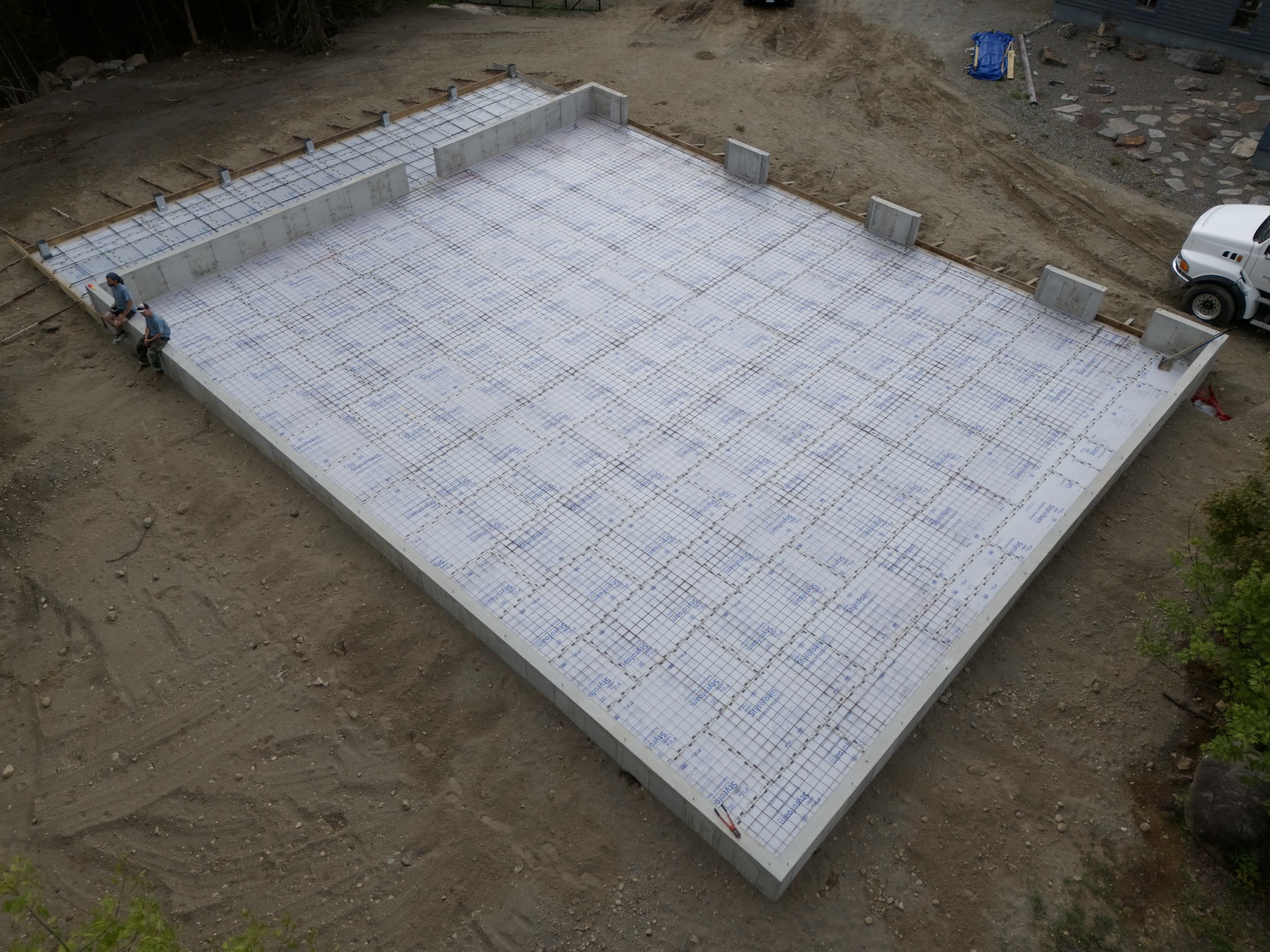 New garage foundation and framing by Winter Construction