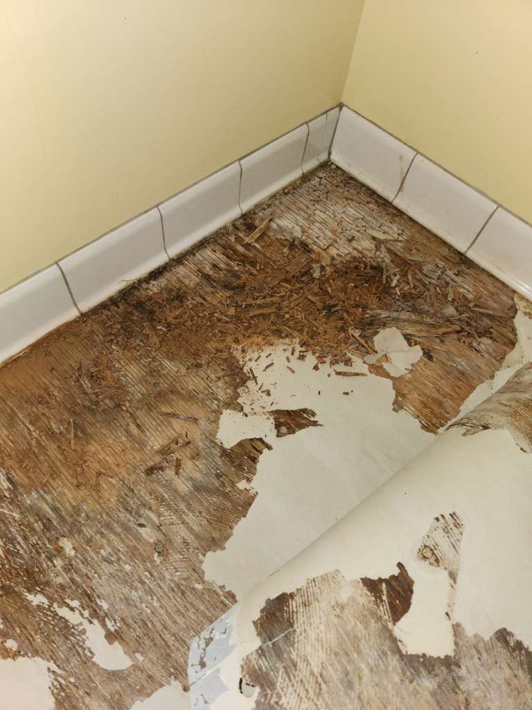 Bathroom demolition tear out winter construction bathroom remodel maine